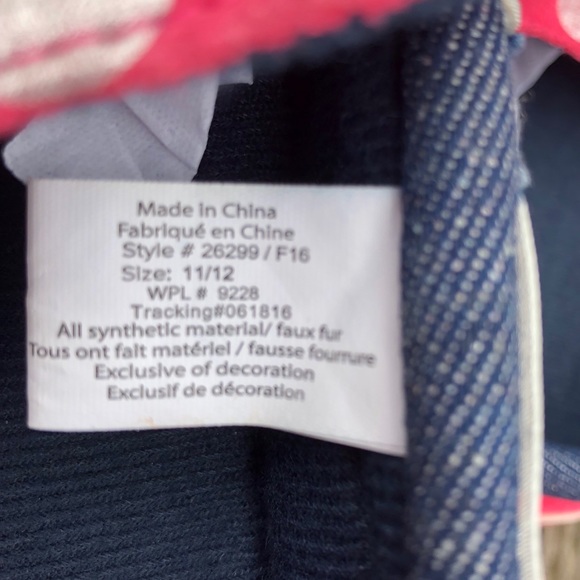 Girls Suede/Denim Polka-Dot Moccasin Slippers! NEW! - Picture 5 of 8